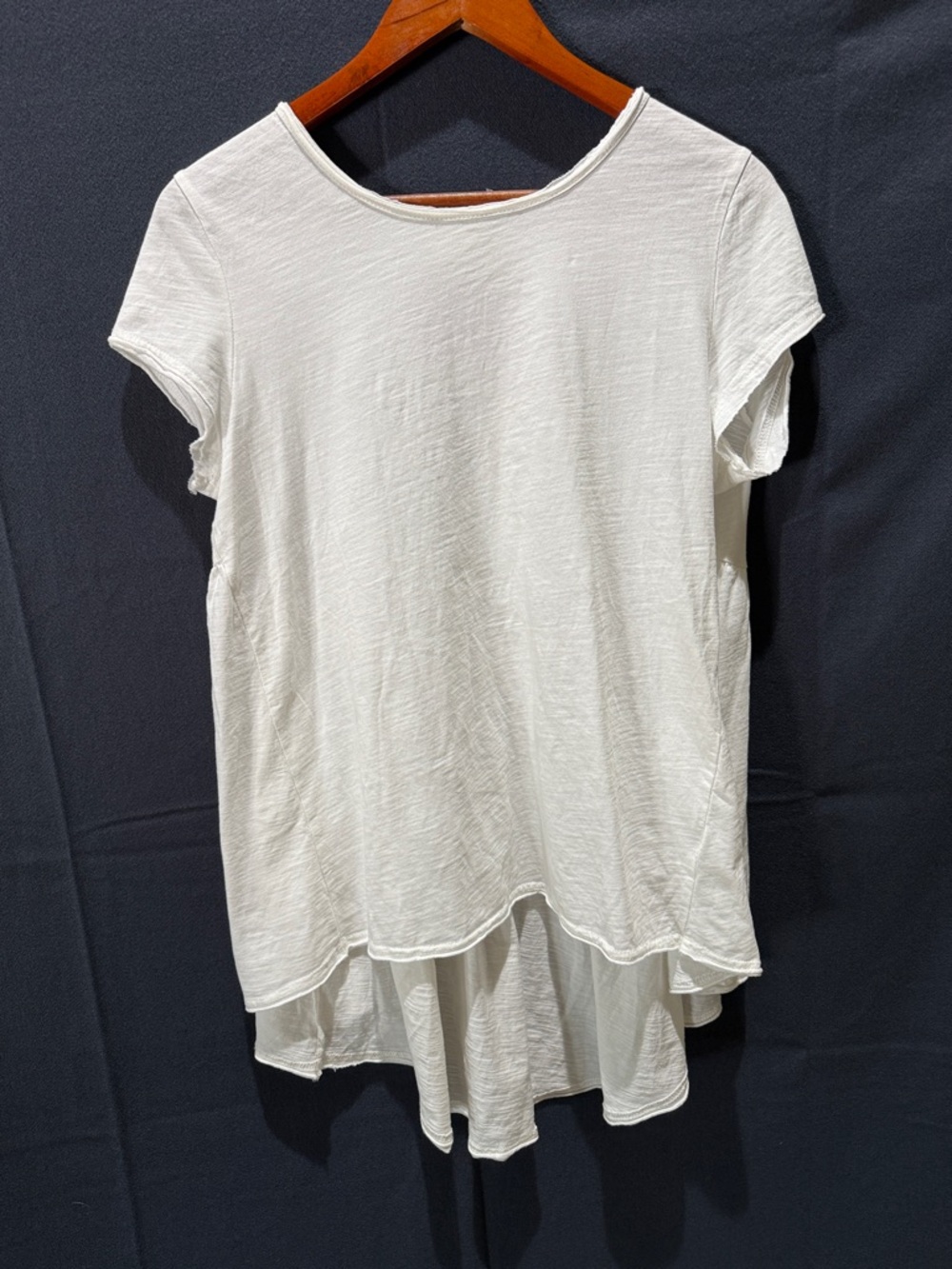 NWT Mustard Seed White High-Low Short Sleeve Tunic Size Medium
